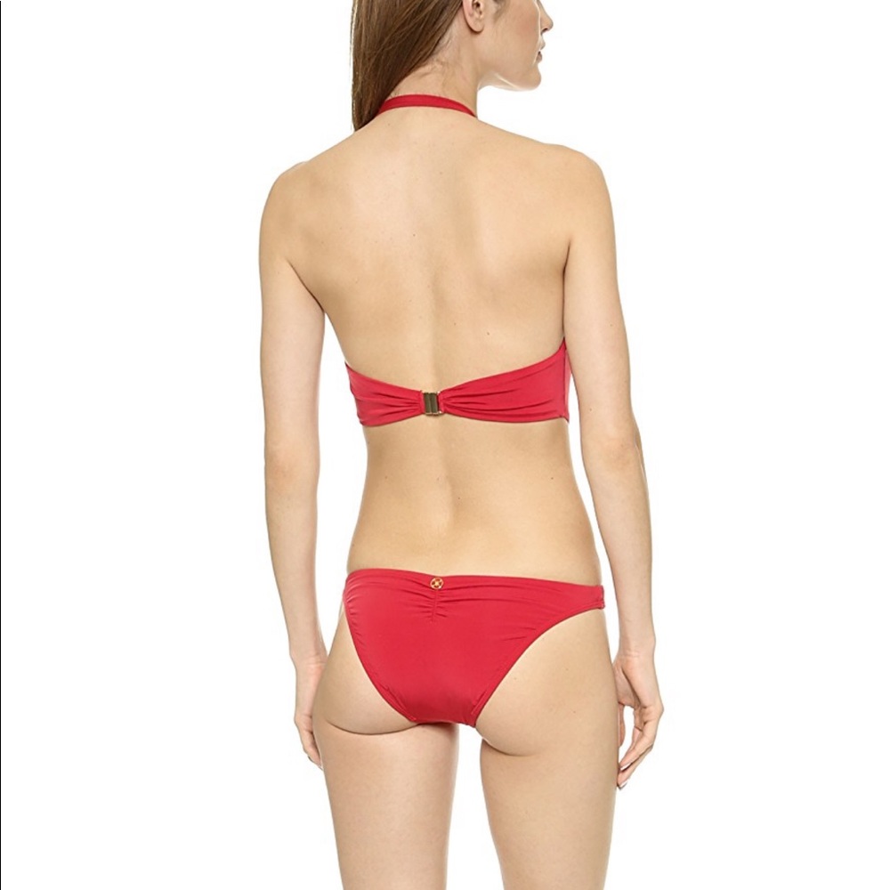 Vix SOLID RED CUT OUT CROSSED ONE PIECE - Picture 2 of 5